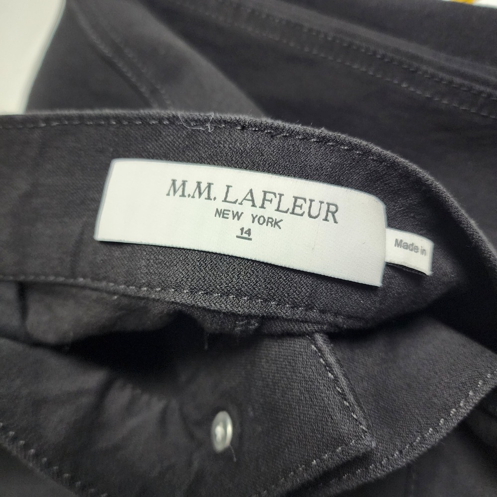 MM LaFleur Womens The Bari Barrel-Leg Jean Size 14 Black Eco Better Than Denim‎ - Picture 6 of 13
